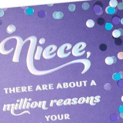 A Million Reasons to Celebrate Birthday Card for Niece