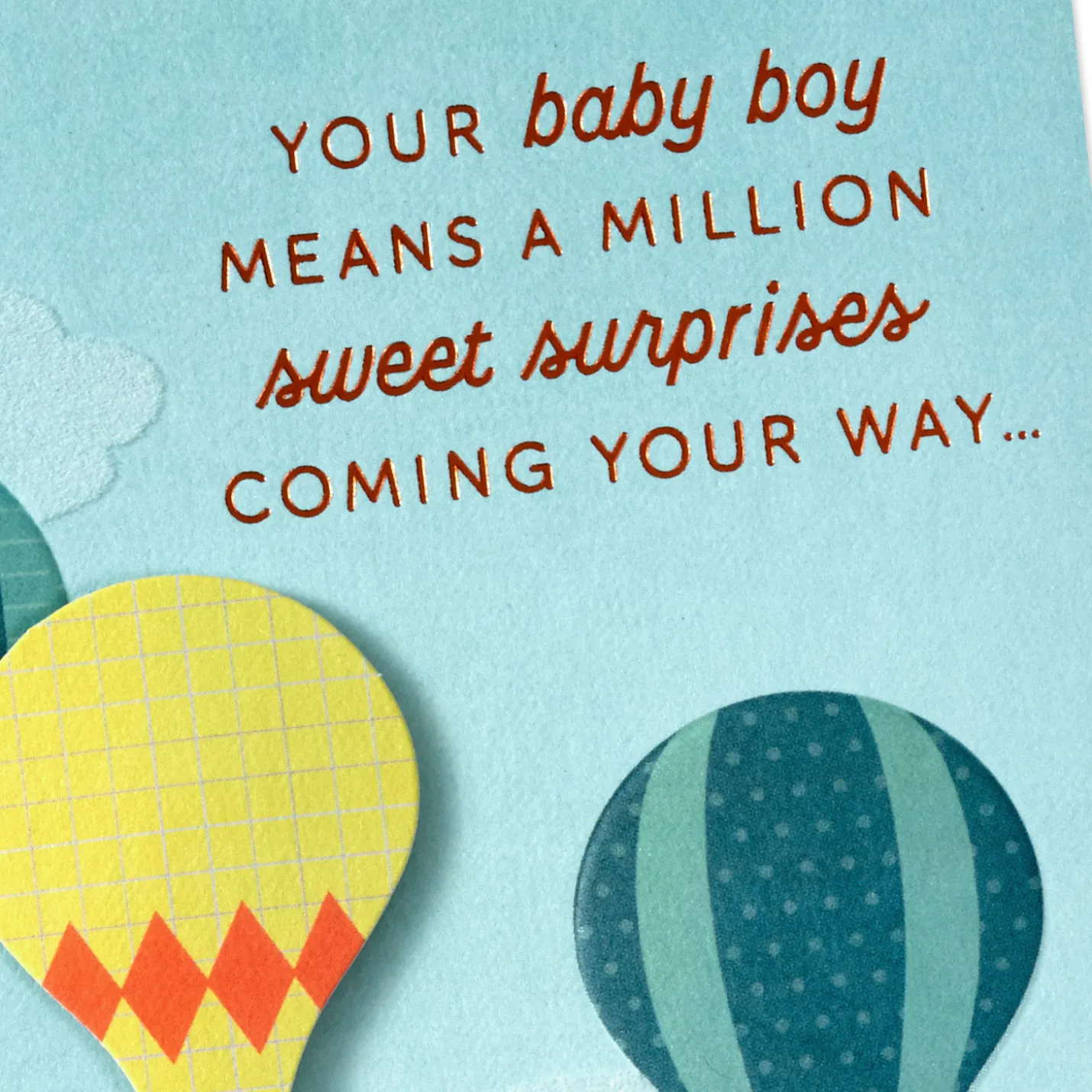 A Million Sweet Surprises New Baby Boy Card