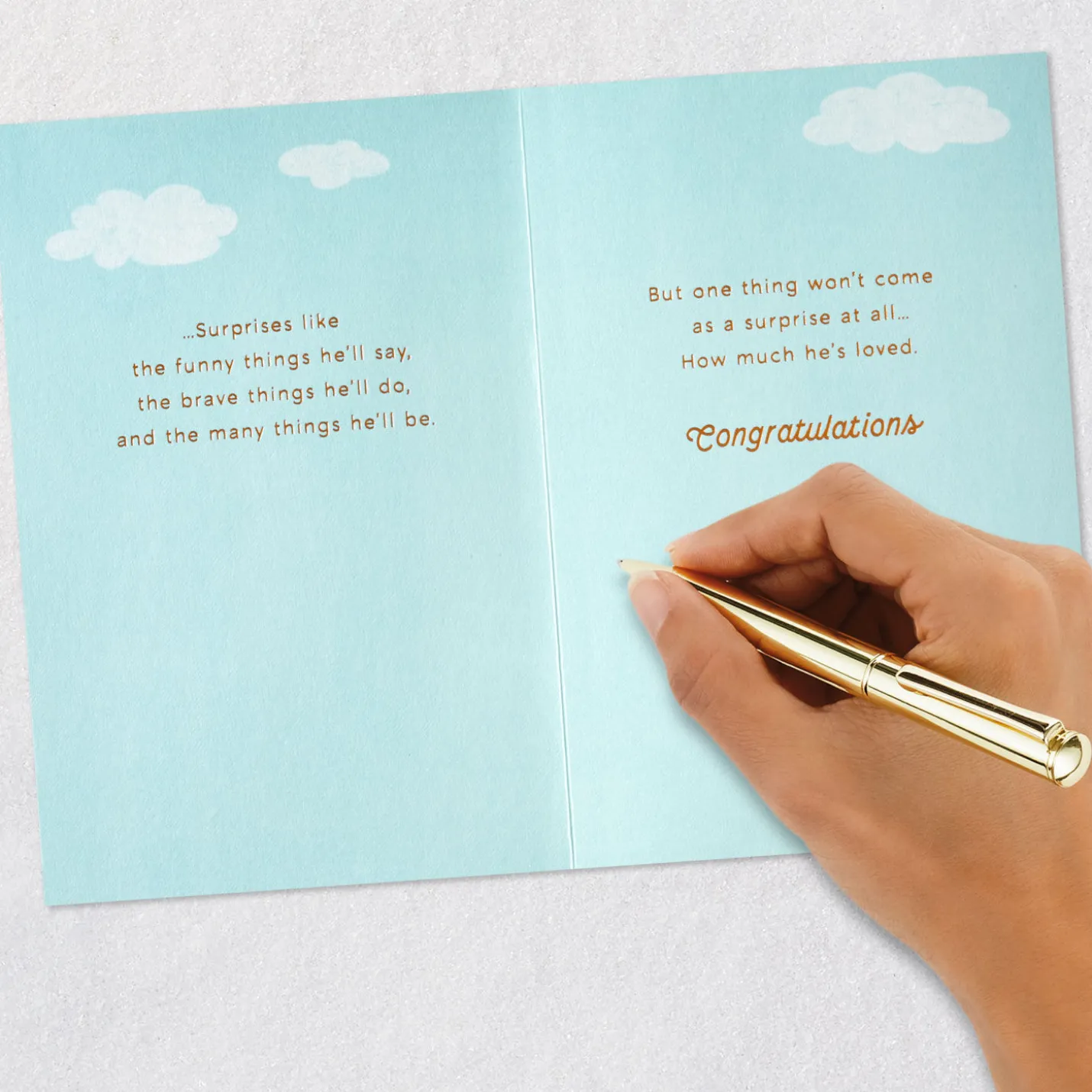 A Million Sweet Surprises New Baby Boy Card