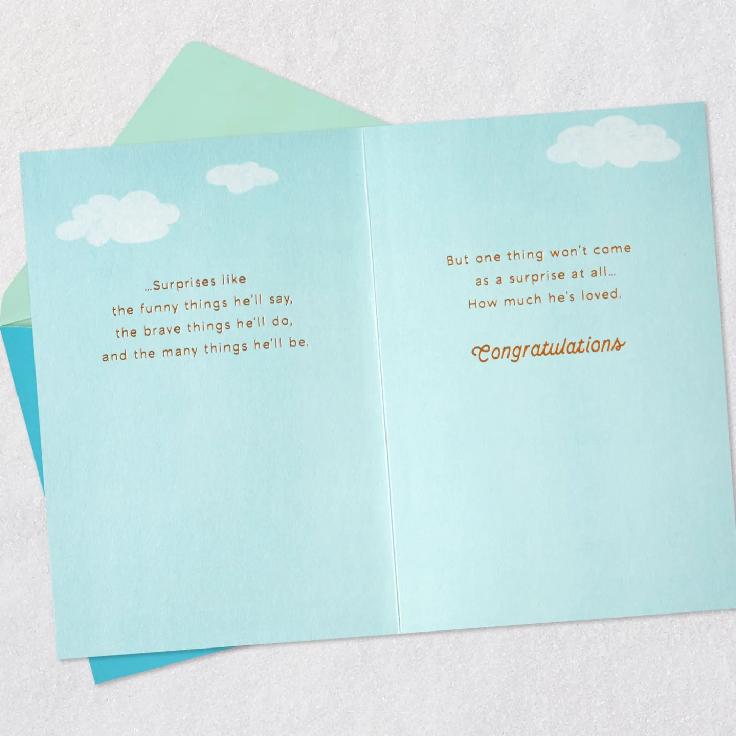 A Million Sweet Surprises New Baby Boy Card