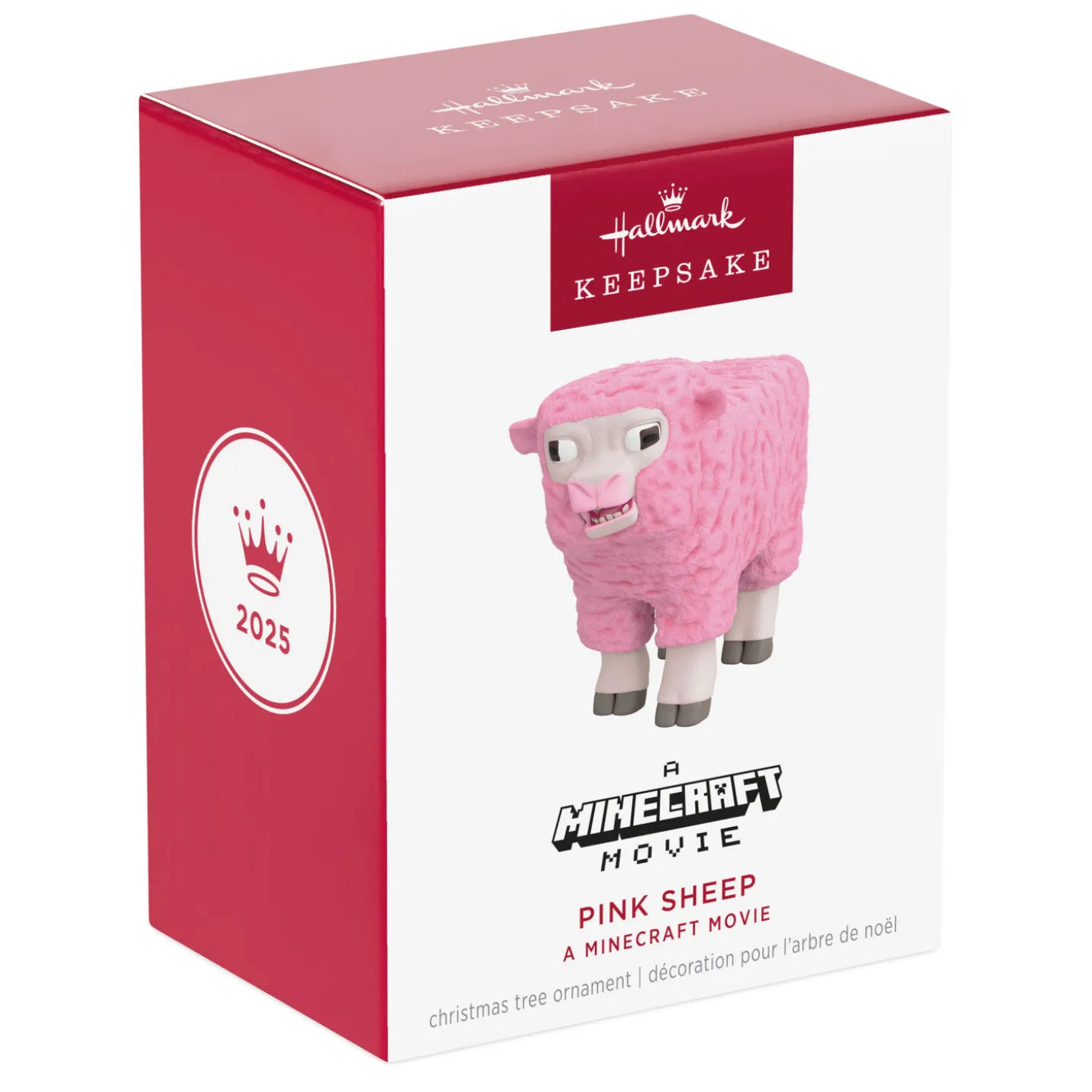 A Minecraft Movie Pink Sheep Ornament