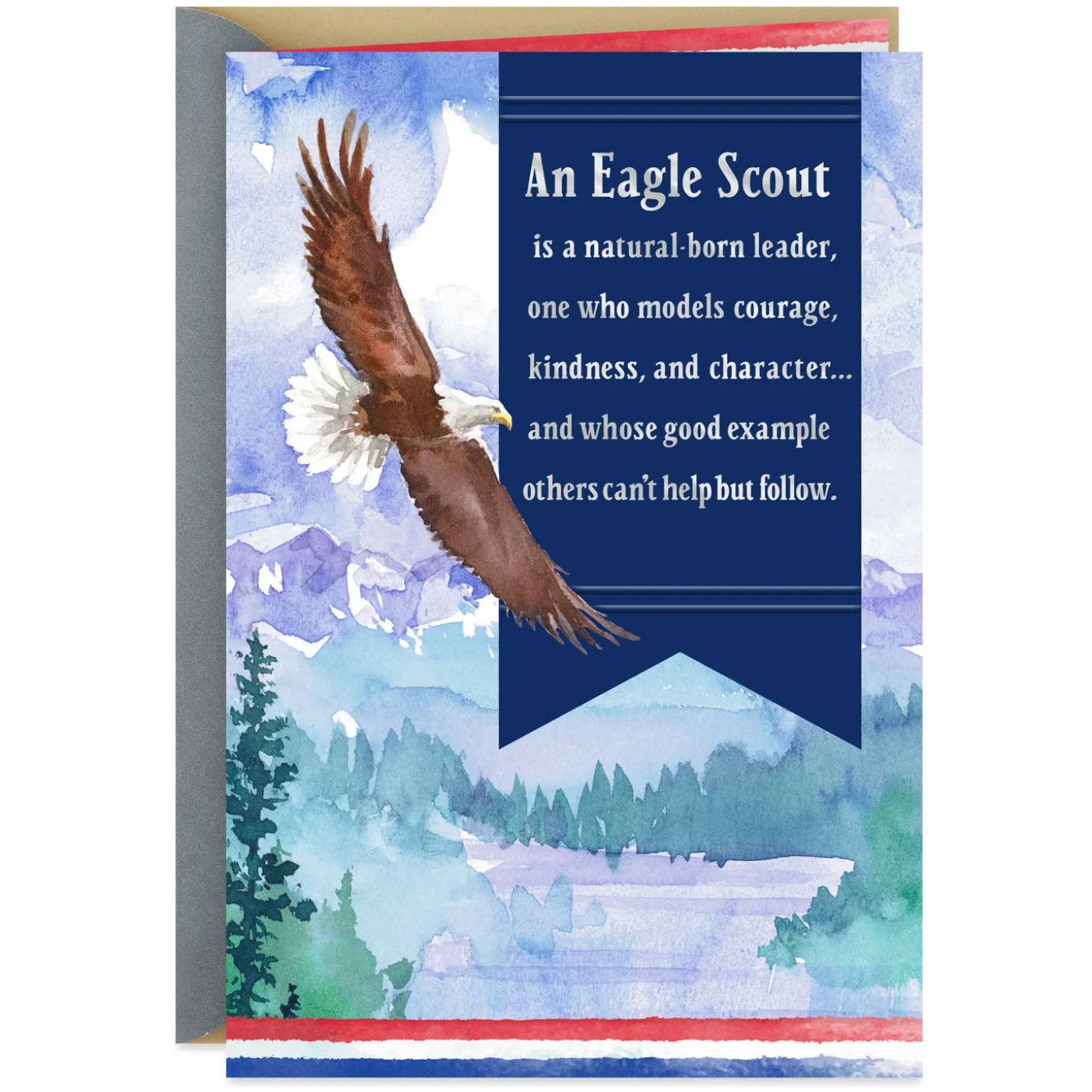 A Model of Character Eagle Scout Congratulations Card