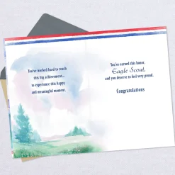 A Model of Character Eagle Scout Congratulations Card