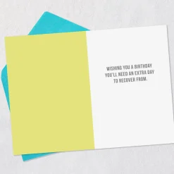 An Extra Day to Recover Funny Birthday Card