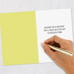 An Extra Day to Recover Funny Birthday Card