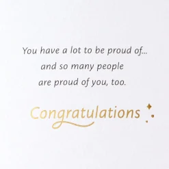 An Accomplishment That's Yours Forever High School Graduation Card