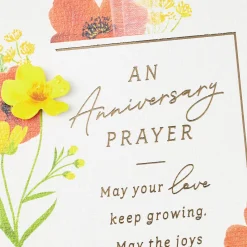 An Anniversary Prayer of Blessing Religious Anniversary Card for Couple