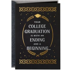 An Ending and a Beginning College Graduation Card