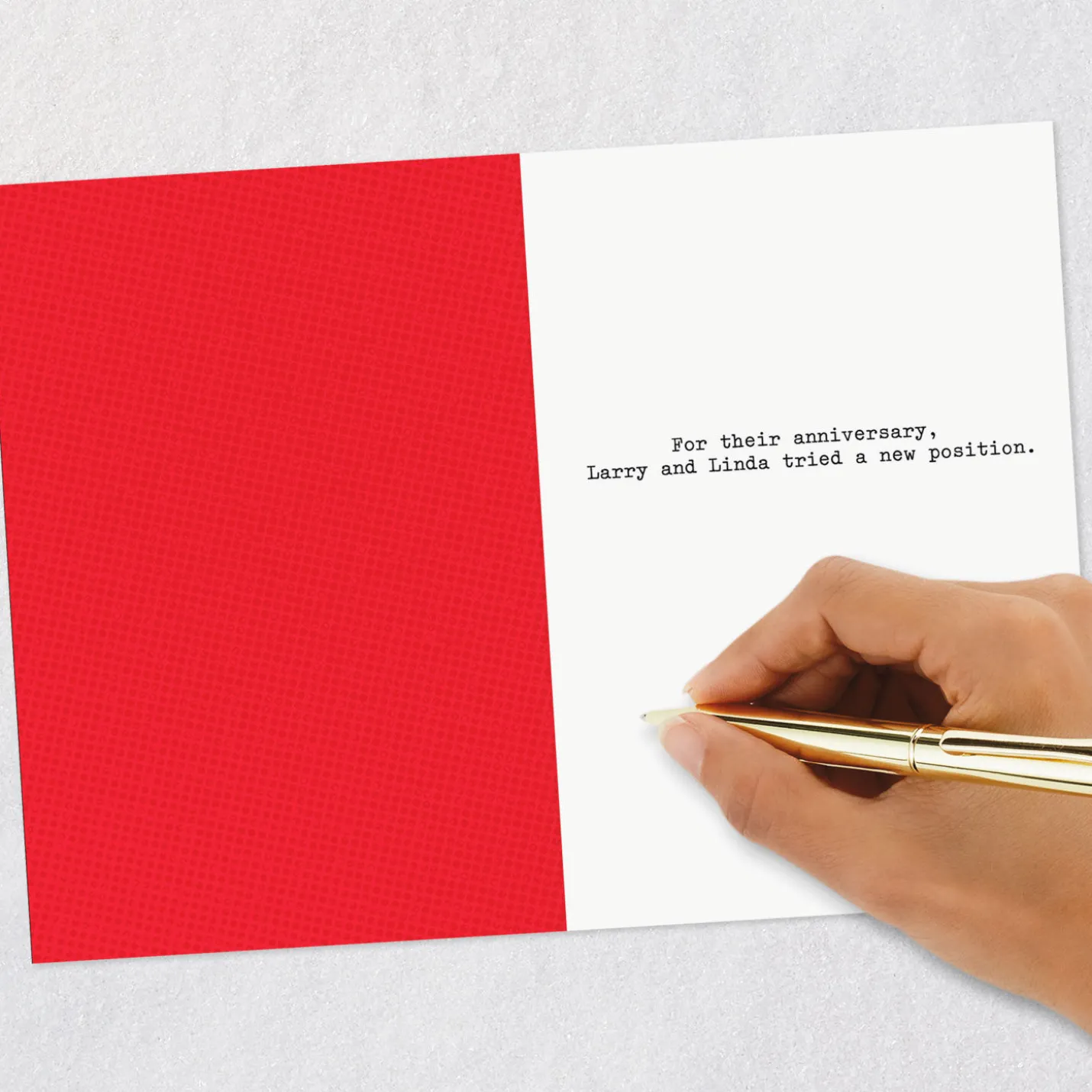 A New Position Funny Anniversary Card