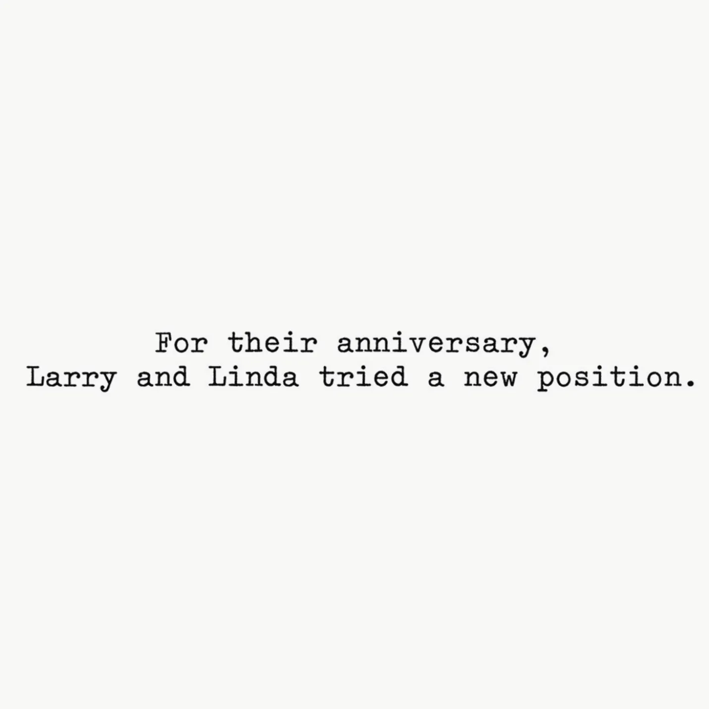 A New Position Funny Anniversary Card
