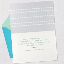 A New Story Begins New Baby Card