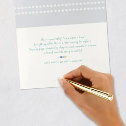 A New Story Begins New Baby Card