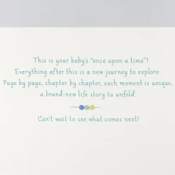 A New Story Begins New Baby Card