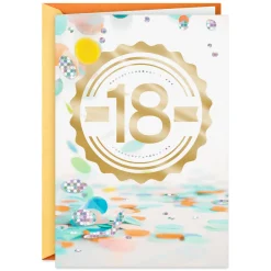 An Exciting Age and Amazing Year 18th Birthday Card