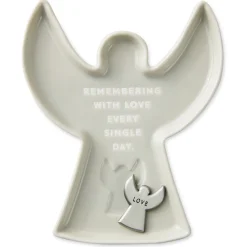 Angel-Shaped Trinket Dish With Token