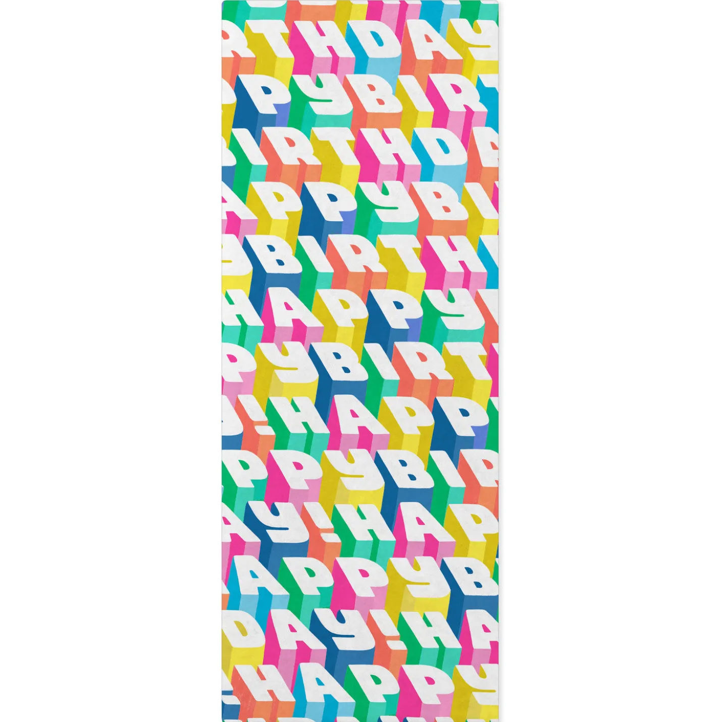 Angled All-Caps Happy Birthday Tissue Paper, 6 Sheets