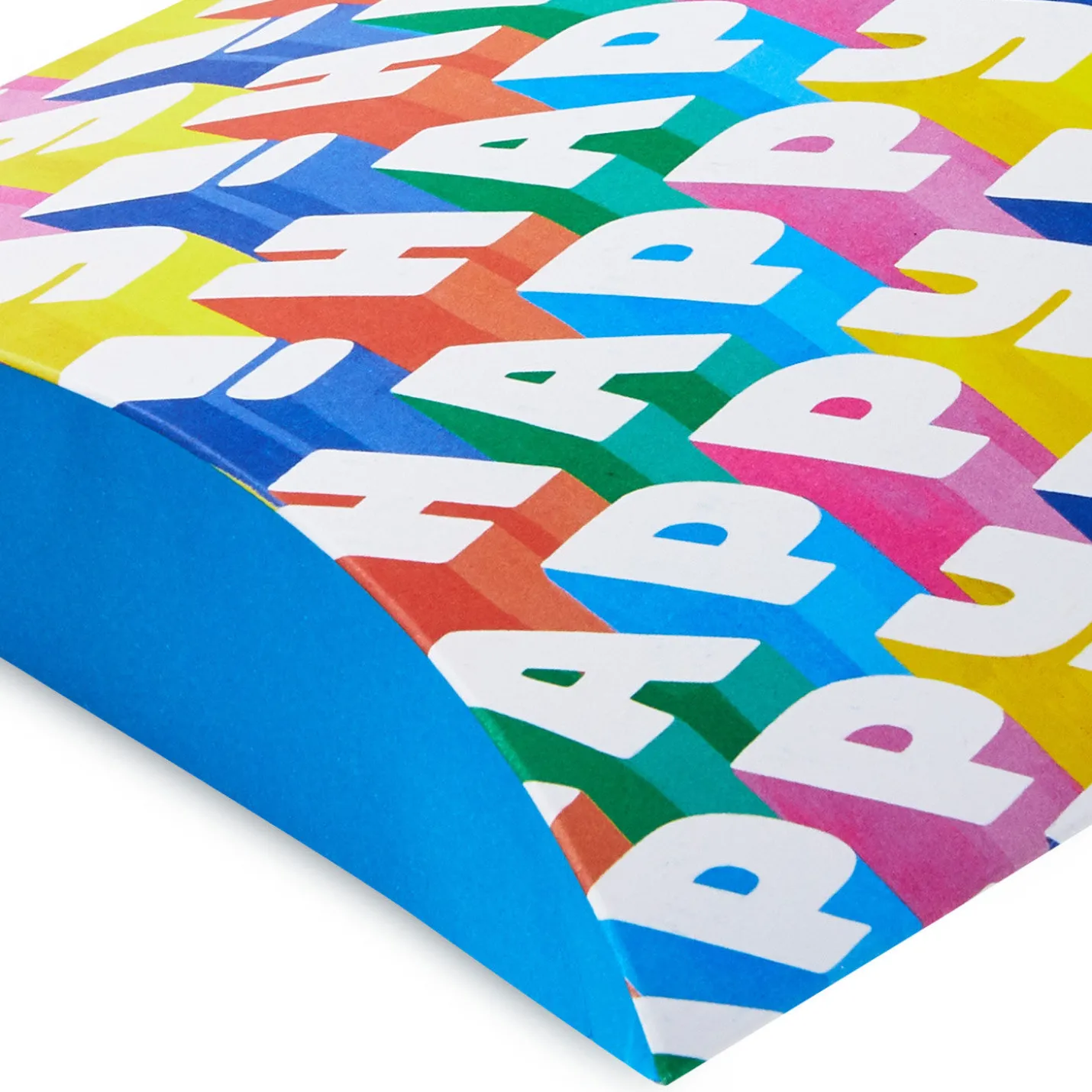 Angled All-Caps Happy Pillow Box