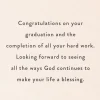 An Honorable Man Religious Graduation Card for Him