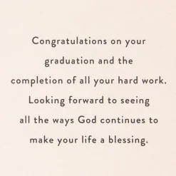An Honorable Man Religious Graduation Card for Him