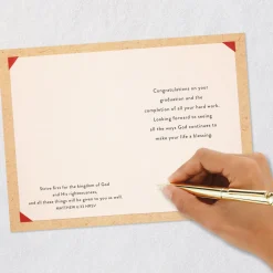 An Honorable Man Religious Graduation Card for Him