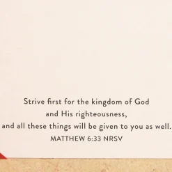 An Honorable Man Religious Graduation Card for Him