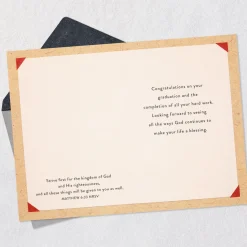 An Honorable Man Religious Graduation Card for Him