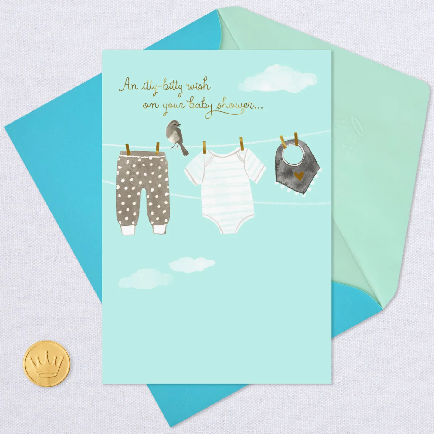 An Itty-Bitty Wish Baby Shower Card