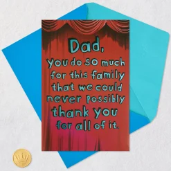 An Ode to Dad Funny Musical Birthday Card