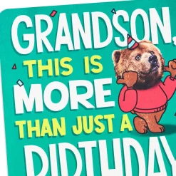 A Non-Embarrassing, Imaginary Hug Funny Pop-Up Birthday Card for Grandson