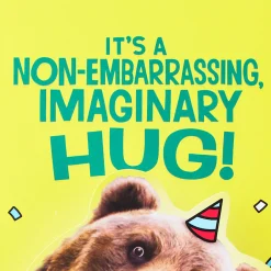 A Non-Embarrassing, Imaginary Hug Funny Pop-Up Birthday Card for Grandson