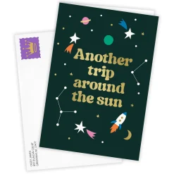 Another Trip Around the Sun Custom Birthday Card