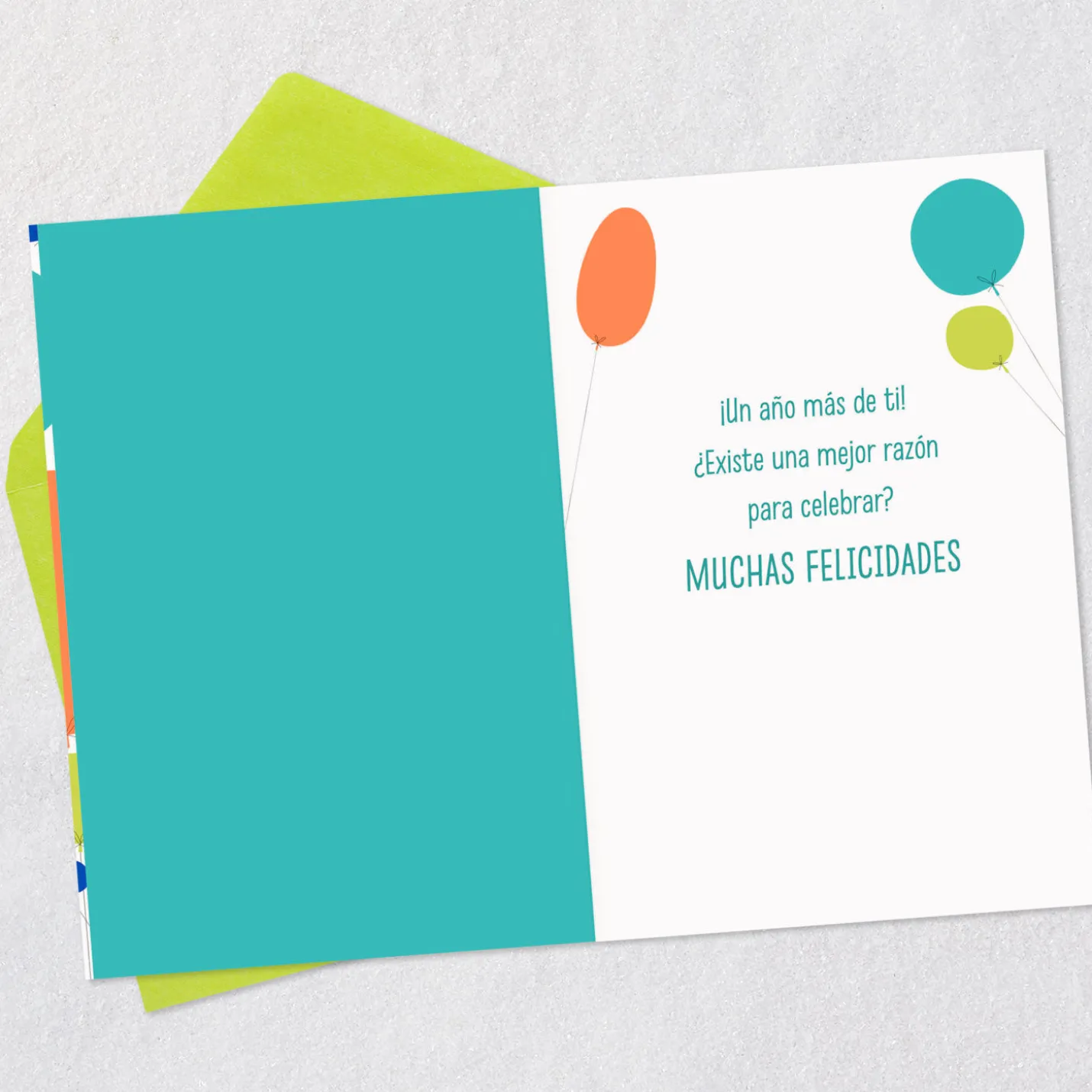 Another Year of Wonderful You Spanish-Language Birthday Card