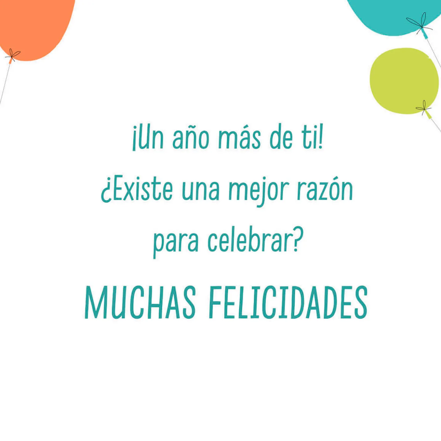 Another Year of Wonderful You Spanish-Language Birthday Card