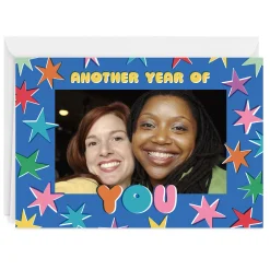 Another Year of You Bright Stars Custom Birthday Card