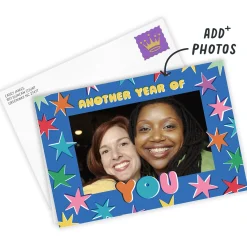 Another Year of You Bright Stars Custom Birthday Card