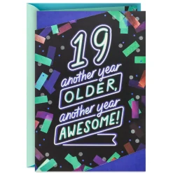 Another Year Awesome 19th Birthday Card