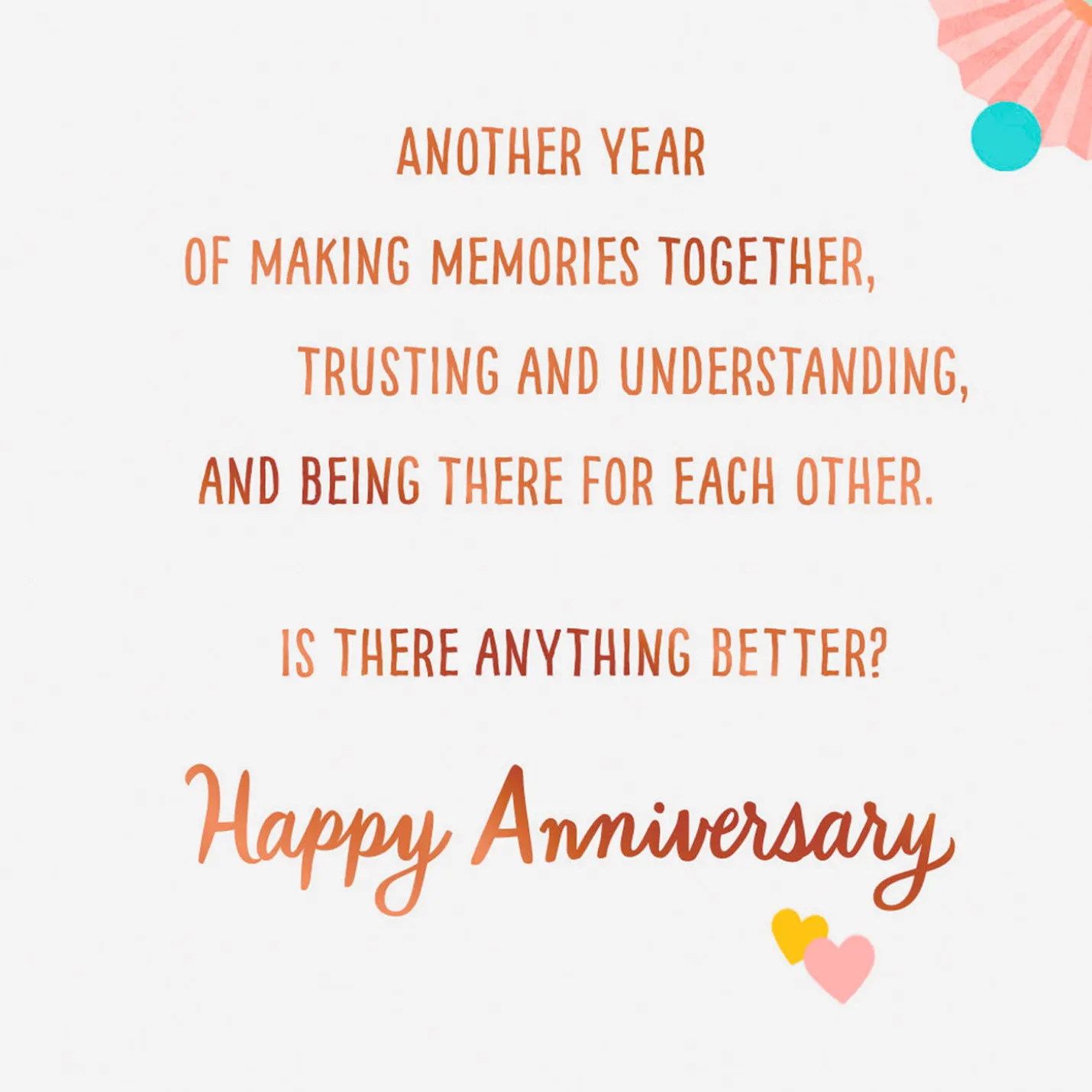 Another Year of Love Gift Card Greeting Anniversary Card