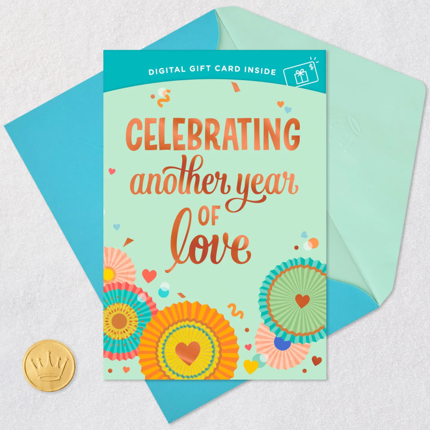 Another Year of Love Gift Card Greeting Anniversary Card