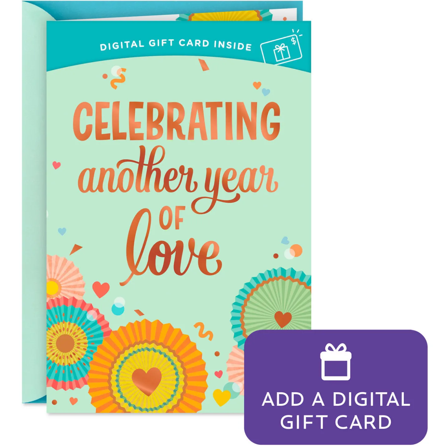 Another Year of Love Gift Card Greeting Anniversary Card