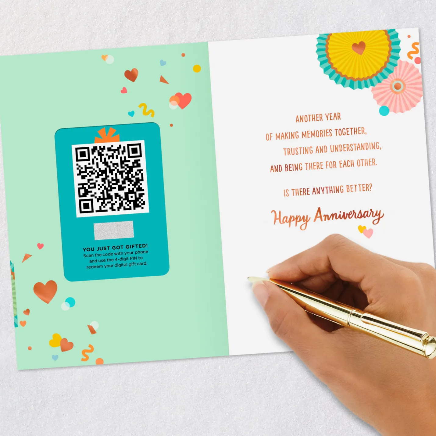 Another Year of Love Gift Card Greeting Anniversary Card