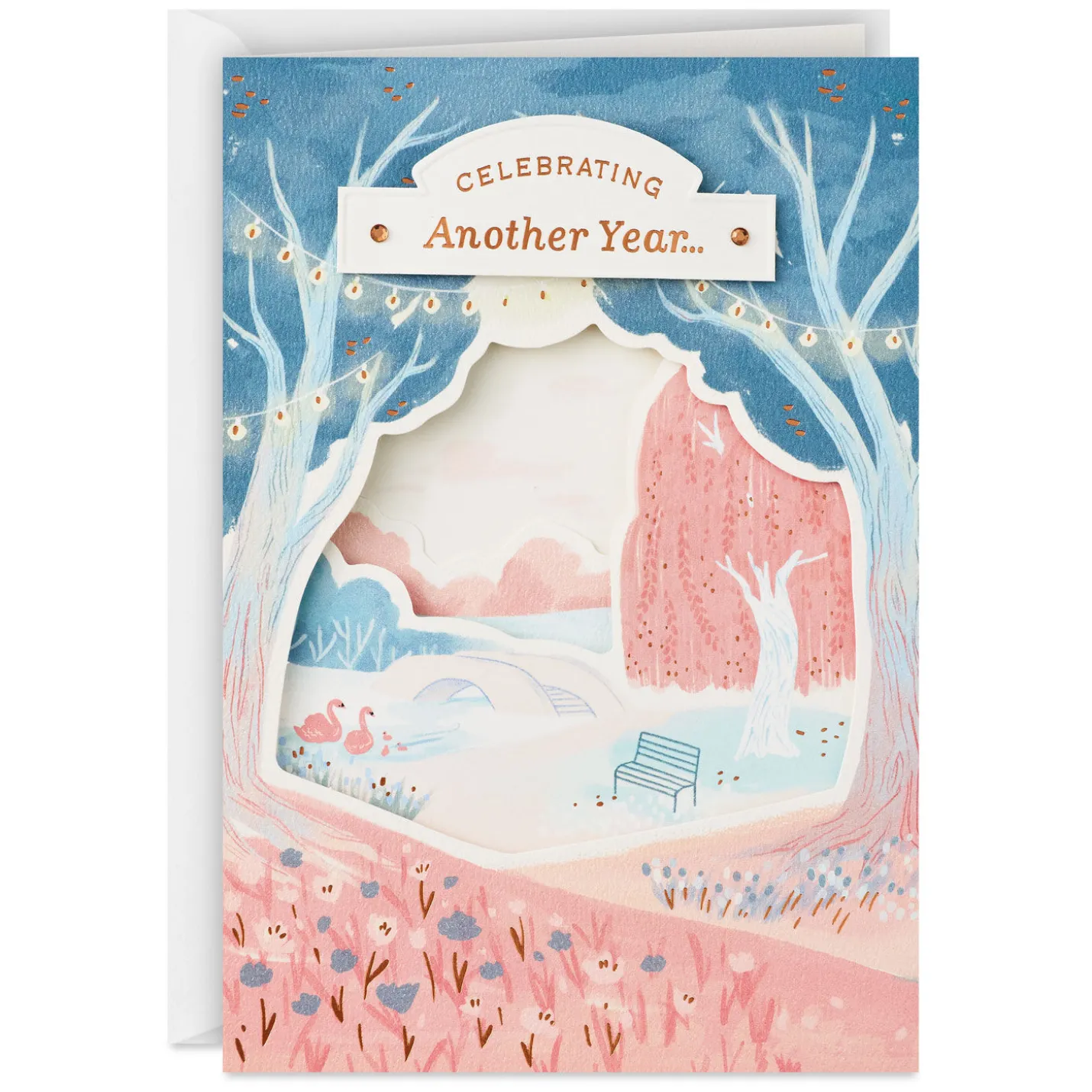 Another Year of Two Great People in Love Anniversary Card for Couple