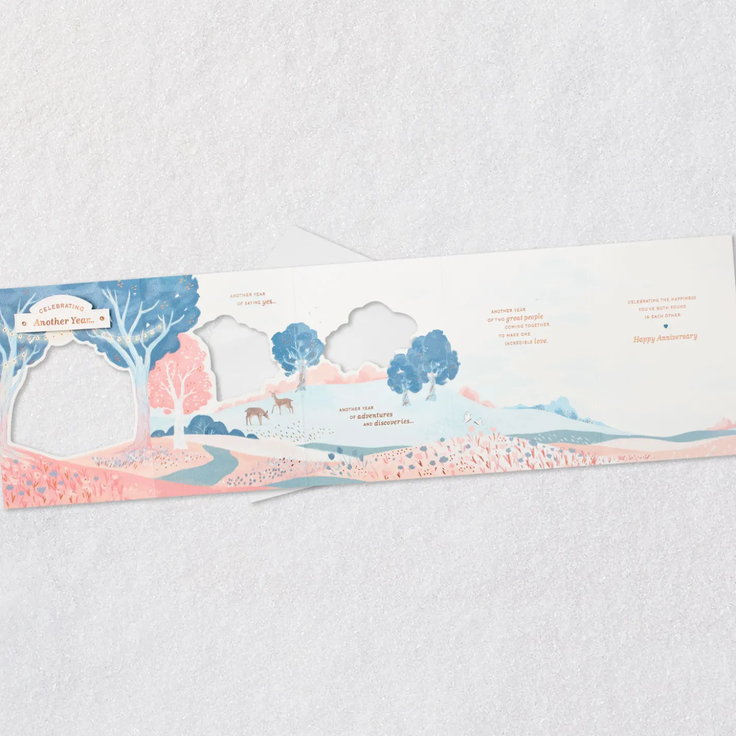 Another Year of Two Great People in Love Anniversary Card for Couple