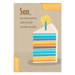 Another Year Older and Bolder Birthday Card for Son