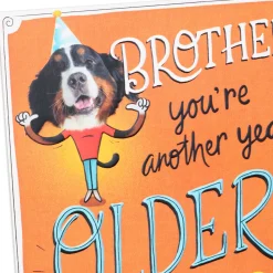 Another Year Older and Wiser Funny Pop-Up Birthday Card for Brother