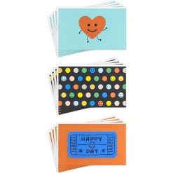 Anyday Smiles Assorted Blank Mini Note Cards, Pack of 12