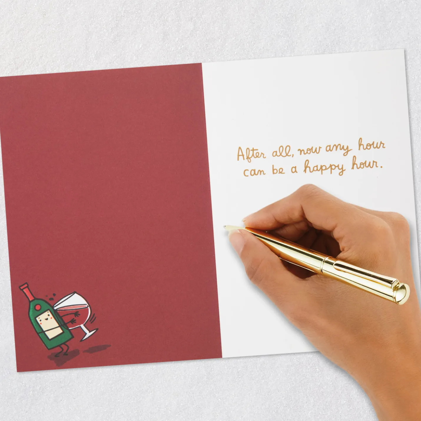 Any Hour Can Be Happy Hour Funny Retirement Card