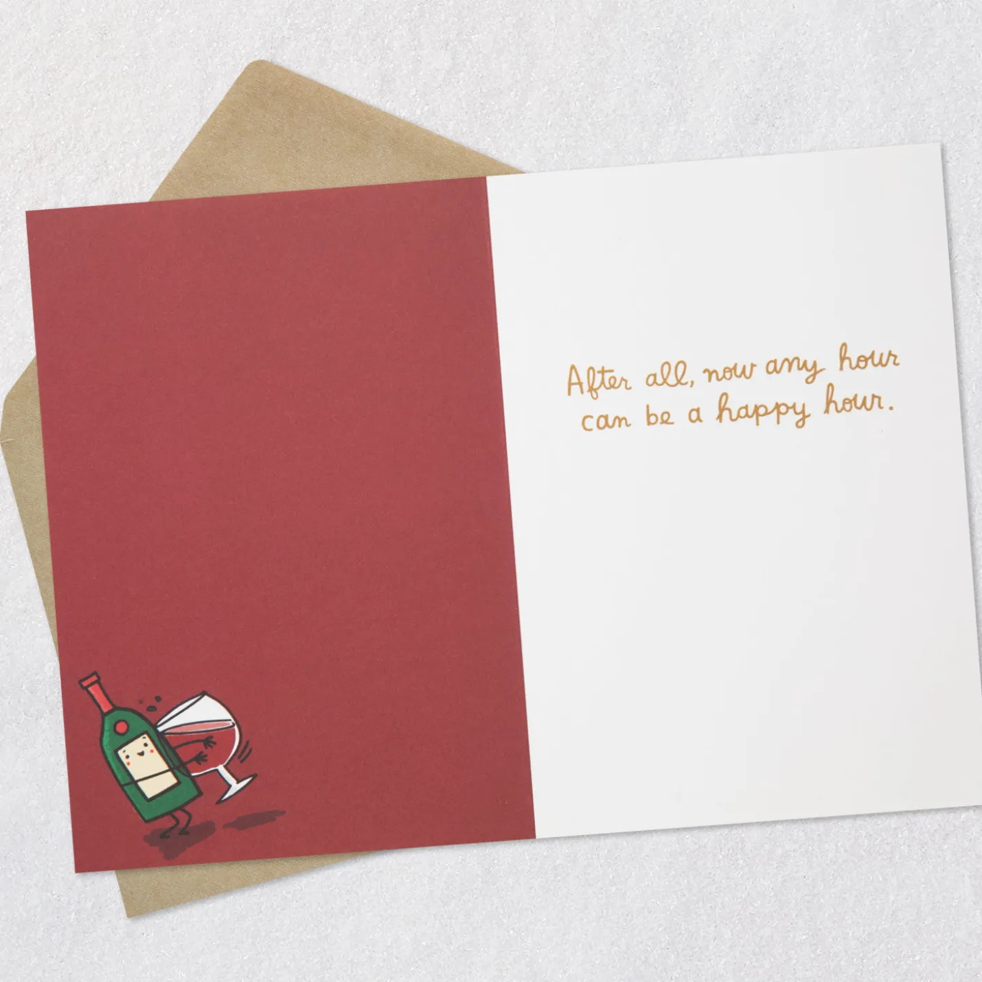 Any Hour Can Be Happy Hour Funny Retirement Card
