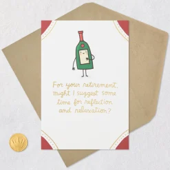 Any Hour Can Be Happy Hour Funny Retirement Card