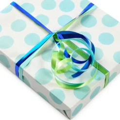 Aqua/Bright Green/Royal Blue 3-Pack Curling Ribbon, 90' total