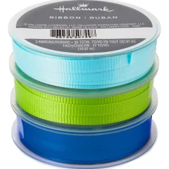 Aqua/Bright Green/Royal Blue 3-Pack Curling Ribbon, 108'